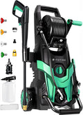 2025New Pressure Power Washer 4500PSI with 4 Quick Connect Nozzles,Inlet Hose & Filter, Foam Cannon for Cars/Fences/Driveways/Patios/Home Cleaning(Navy Blue)