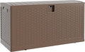 73 Gallon Outdoor Storage Box, Lockable Resin Deck Box Indoor and Outdoor Use, Waterproof Patio Deck Storage Box For Package Delivery, Furniture Cushions, Garden Tools, Pool Accessories