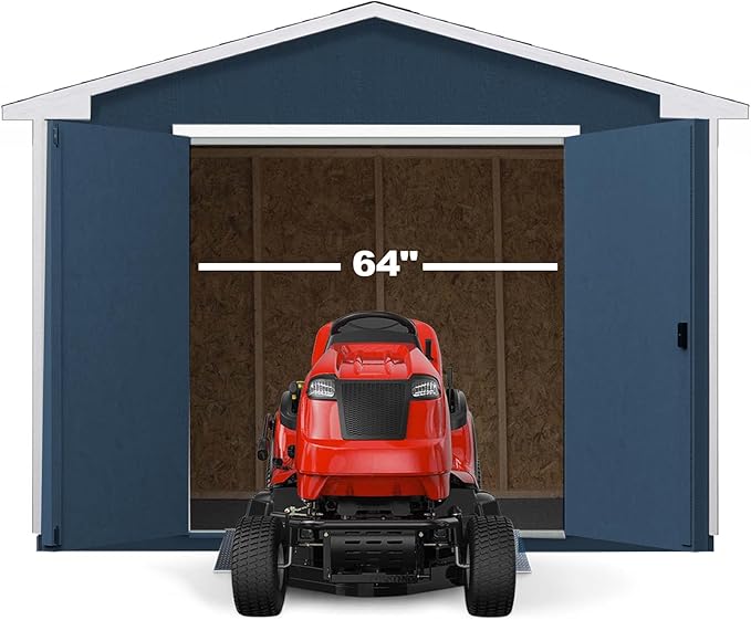 Handy Home Products Charleston Value Gable 10x16 Do-It-Yourself Wooden Storage Shed with Floor, 2x3 framing- Does not Include Paint or Roofing Shingles