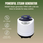 One Person Portable Steam Sauna Tent with 1000W/ 110V Steamer, 40” x 34” x 29”