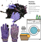 Thorn Proof&Puncture Resistant Gardening Gloves with Grip,Garden Glove for Women, Leather Yard Work Gifts