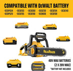 16-Inch Brushless Chainsaw, 40V (2 x 20V MAX) Cordless Battery Powered Chain Saw Compatible DeWALT Battery, Ideal for Wood/Tree Cutting, Pruning, Tool Only (Battery Not Included)