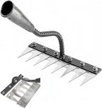 2025 New Gardening Hand Weeder Tool，Gardenia Iron Weeding Rake ，Manual Weeder Tool with Detachable Blades，Tool for Effortless Weed Removal， Flower Beds & Vegetable Patches (No Wooden Handle)