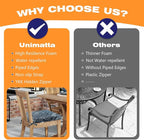 Round Corner Seat Cushions, 17" x 16" x 2", Set of 4, Indoor Outdoor Water Repellent Universal Chair Pads with Ties for Patio Furniture, Garden Deck Dining Chairs, Damask Blue Flower