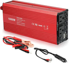 Fancy Buying 1000W/2000W(Peak) Power Inverter for Vehicles, DC 12V to 110V AC Converter with Dual AC Outlets and Dual USB Car Charger for Car Laptop Computer