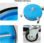 14" Pressure Washer Surface Cleaner with 4 Wheels, Coated Blue Stainless Steel Power Washer Surface Cleaner for Driveway Sidewalk Patio, 1/4" Quick Connector, 2 Extension Wand, 4000 PSI