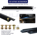99-9313 Snow Blower Paddles with 55-8760 Scraper Replaces 99 9313, 88-0771, 125-1128, 55-9251, 55-9250 for Toro CCR 2000, CCR 2400, CCR 2450, CCR 2500, CCR 3000, CCR 3600, CCR3650 Snowthrowers