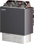 VEVOR Sauna Heater, 9KW 220V Electric Sauna Stove, Steam Bath Sauna Heater with External Digital Controller, 3h Timer & Adjustable Temp for Max. 317-459 Cubic Feet, Home Hotel Spa Shower FCC Certify