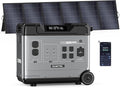 OUKITEL P5000 Pro 3600W Solar Generator with 500W Panel, 5120Wh Solar power station with 5 AC Outlets (6000W Peak), 1800W Fast Charging, Emergency Battery Backup for Home, RVs