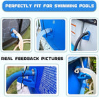 2Pcs Swimming Pool Pipe Holders, Pool Accessories, Pool Hoses for Above Ground Pools, Designed to Fit On Intex Pools - Prevent Pipe Sagging, Improve Pool Hoses Lifespan
