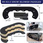 99-9313 Snow Blower Paddles with 55-8760 Scraper Replaces 99 9313, 88-0771, 125-1128, 55-9251, 55-9250 for Toro CCR 2000, CCR 2400, CCR 2450, CCR 2500, CCR 3000, CCR 3600, CCR3650 Snowthrowers