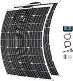 1000 Watt Flexible Solar Panel for RV, 2 × 500 Watt 12 Volt Solar Power Panel Kit with 40A Solar Charge Controller Monocrystalline Solar Panels for Camping Off Grid Car Battery Charging Boat