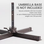 10x10 FT Cantilever Patio Umbrella Double Top Outdoor Square Large Heavy Duty Aluminum Offset Umbrellas with 7 Level Tilt 360-degree Rotation for Pool Garden Deck, Black
