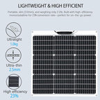 XINPUGUANG Solar Panel Flexible Solar kit (50W Solar KIT White)