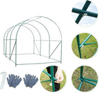 Walk-in Greenhouse, 10x7x7 FT Heavy Duty Tunnel Green House for Outdoors, Portable Green Houses for Outside, Winter Hot House with Metal Frame & Roll-up Zipper Door Screen Windows