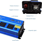Power Inverter 12v to 110v 1000w: 1000 Watt Dc to Ac Converter Battery Inverters for Car Charger Adapter with Outlet Plug - Inverter with Cigarette Lighter for Car Truck Vehicles Rv Boat Home Auto