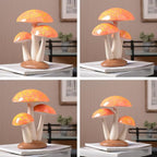 SEINHIJO Mushroom Decor Sculpture Garden Gifts Statue Outdoor Fairy Figurine Modern Patio Arts Polyresin 7.9inch