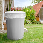 Plexon Large Metal Trash Can with Lid 20 Gallon, Decorative Outdoor Trash Can Heavy Duty Galvanized Metal Bucket with Lid for Garage Workshop Ash Storage Farmhouse, Gray 2 Pack