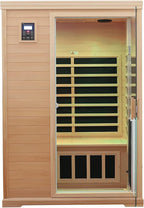 Far Infrared Sauna,Home Sauna,Low EMF Indoor Saunas for Home 2 Person 1,750watt,360° Surround Carbon Crystal Heating Panel-Chromotherapy Lighting-Bluetooth-Canadian Hemlock