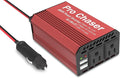 Pro Chaser 400W Car Power Inverter – DC 12V to AC 110V Converter with Dual AC Outlets & 6.2A USB Ports, Ideal for Road Trips, Camping, Small Appliances & Electronics (Red)