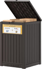Package Delivery Box for Outside, with Delivery Sign 48 Gallon Storage with Lockable Secure, Large Resin Outdoor Package Drop Container