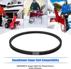 302040014 Snow Blower Auger Drive Belt Replacement for Powersmart DB7659 DB7659H Snow Thrower, Snowblower Belt Snow Thrower V Belt for Powersmart Snow Blower Replacement Parts