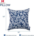 Outdoor Pillows, Pack of 2 Waterproof Decorative Throw Pillows with Inserts, 18”x18” Square Pillows for Bed, Couch, Sofa and Patio Furniture