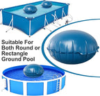 LIBERECOO 4FT Round Pool Pillows for Above Ground Pools - Super Durable 0.4 mm Winter Pillow | Round Inflatable Pillows for Pool Closing (4ft Diameter) | Air Pillow for Winterizing Pool Cover