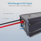 Soyond 2000W Pure Sine Wave Inverter Charger, 12V DC to 120V AC Surge 6000W, with 50A Battery AC Charger, Power Inverter w/LCD Remote Panel for RV, Boat,Truck, Compatible with Lifepo4 Battery