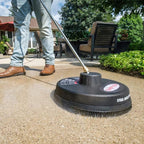 Simpson Cleaning 80165 Universal 15" Steel Pressure Washer Surface Cleaner for Cold Water Machines, 1/4" Quick Connection, Recommended Min 2200 PSI up to Max of 3700 PSI, Black
