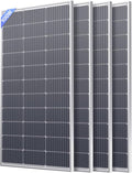 400W Solar Panel, 4 Pcs 12V 100 Watt Solar Panel with High-Output Design, High Efficiency Monocrystalline PV Module,Ideal for RV,Rooftop,Home, Farm, Off-Grid Cabin,Emergency Backup(4PCS)