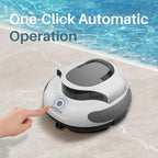 POOLPURE AquaGuard SE II Cordless Powerful Pool Vacuum (Dual Motors) 5000mAh Battery, 120-Min Non-Stop Clean Most Runtime per Dollar Auto-Clean for Flat Pools Up to 1000 Sq.Ft