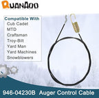 Auger Control Cable 946-04230B for Cub Cadet Craftsman Troy-Bilt MTD Yard-Man Snow Blowers Replace 746-04230 746-04230A 946-04230 946-04230A Auger Clutch Cable