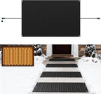 Snow Melting Mats Outdoor for Entrances, 30 x 48 in No-Slip Rubber Heated Outdoor Mats with 10 ft Power Cord, 3 in/h Speed Snow and Ice Melting Pads for Winter Roofs, Backyards Snow Removal