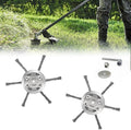 New Steel Wire Model Weed Wacker Head, Steel Wire Grass Weed Eater Blades, Universal Steel Wire Weed Grass Trimmer Blade Remover Tool for Electric Battery Powered String Trimme (2, 6 Blades)