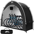 Happy Travel Bike Storage Shed Tent,Outdoor Portable Bicycle Storage Sheds with 210D Oxford Fabric PU4000 Waterproof for 2/3/4/6/8 Bikes,Bike Covers Shelter for Motorcycle,Garden Tools,Toys,Lawn Mower