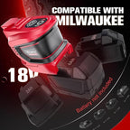 200W Power Inverter Compatible with Milwaukee 18V Battery, Ecarke DC 18V to AC 110V Battery Inverter, Portable Power Station Generator, Charger Adapter Powered Outlet 2 USB Ports &Type-C&AC Outlet