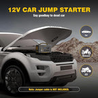 VTOMAN Jump 1500X Portable Power Station with Jumper Cables, 828Wh LiFePO4 Battery Solar Generator with Jump Start for Car, 1500W AC Outlets, 100W PD Type-C&Regulated DC for Home Backup RV Van Camping