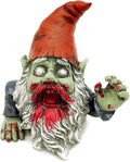 G150028 Zombie Gnome Garden Statue Sculpture, Scary Gnome, Halloween Decoration