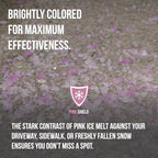 Pink Snow Shield Ice Melt (50 LBS) - A Pet Safe Ice Melt That is Effective Below Zero Degrees and is Safe for Our Children, Our Pets and Our Earth (4 Pack)