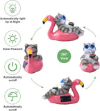 Cat Lying Flamingo Statue: Outdoor Sculptures Clearance for Lawn Porch Patio Balcony Yard - Gifts for Mom Women