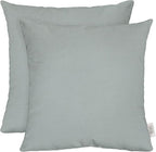 RSH DECOR: Sunbrella Play Square Throw Pillows Set of 2 | 17" x 17" | Water and Fade-Resistant Performance Fabric | Outdoor Pillow Covers with Down-Alternative Inserts | Play Sky