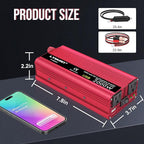 Car Vehicle Power Inverter 800W/2000W(Peak)DC-AC 12V-110V Converter Power Supply