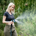 Garden Hose Nozzle, Heavy-Duty Water Hose Sprayer Nozzle with 10 Spray Patterns, Ergonomic Non-Slip Grip, Leak-Free Design, Fits All Standard Garden Hoses for Watering, Car Washing, Cleaning