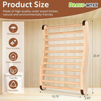 Upgraded Sauna Backrest Sauna Accessories, S-Shaped Design with Non-Slip Pads, Handmade Infrared Sauna Kit, 2 in 1 Thermometer Hygrometer (Fahrenheit) Temperature: 70-250°F, Humidity: 0-100%