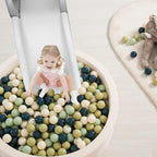 TRENDPLAY Plastic Balls for Ball Pits 2.2 Inch, Pack of 50 100 200 500 Hollow Balls, Perfect for Toddler Baby Pools,Party,Festival Decoration