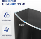 10 X 13 FT Cantilever Patio Umbrella with Base Included Outdoor Heavy Duty Double Top Windproof Rectangle Offset Umbrellas with 360-degree Rotation for Pool Deck Backyard, Navy