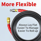 Pressure Washer Hose 75FT, 4800PSI High Tensile Wire Braid Kink Resistant Power Washer Extension Hose, 3/8" Flexible Replacement Hose with 3/8 Quick Connect