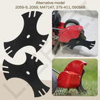 2 Pcs Universal 9" x 9" Edger Blade (1/2" Center Hole), 3-Side Edger Star Blade for Craftsman Walk Behind Edger, Mclane 2059, Also for Power Trim Edgers Tru-Cut Edgers King Lawn Edgers