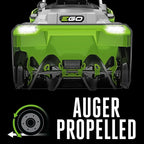 EGO Power+ 21" Electric Snow Blower, Cordless Auger-Propelled, Includes (2) 56 V 7.5Ah Batteries and Dual Port Charger - SNT2125AP